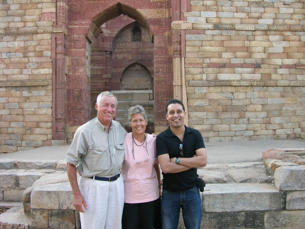 Blog 7-Doann Wayne and Javed at the Red Fort