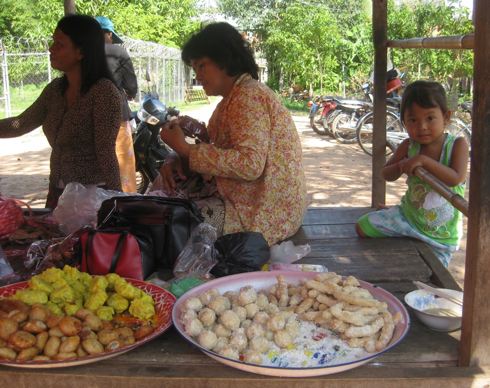 Cambodia-Village market sweets we sampled